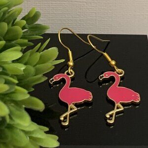 Flamingo Earring, Florida Earring, Gift Idea, Flamingo Jewelry, Silly Animals